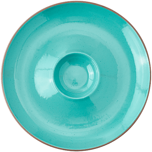 bb home Earth Round Chip & Dip Serving Platter, 25.5 cm, 1 pc