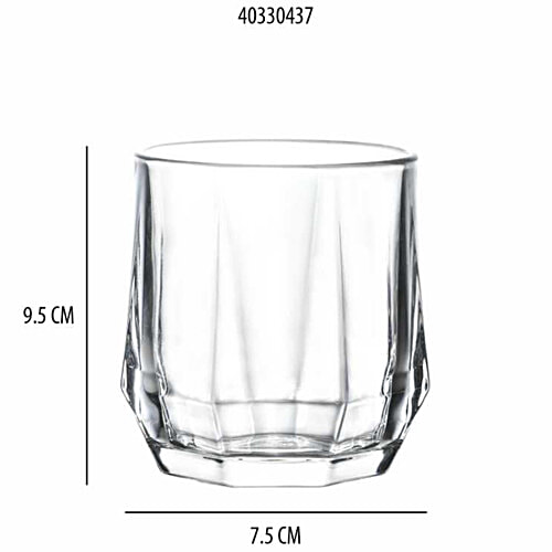 Sanjeev Kapoor Kyoto Whisky Glass With Gift Box, 350 ml (Set of 6) 