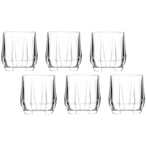 Sanjeev Kapoor Kyoto Whisky Glass With Gift Box, 350 ml (Set of 6) 
