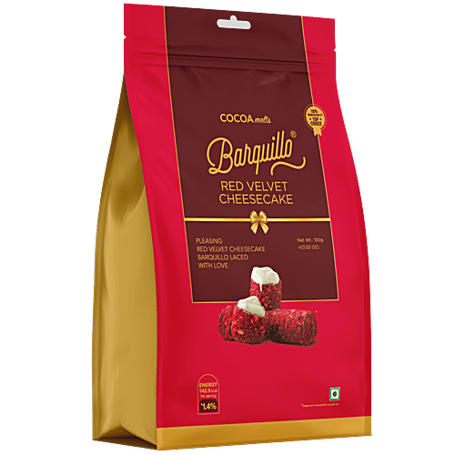 Barquillo Cocoa Melts Red Velvet Cheesecake Chocolate, 100 g  