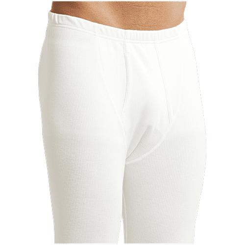 Jockey Men 2420 Super Combed Cotton Rich Thermal Long Johns With StayWarm Technology - Off White, 1 pc (Size - L)