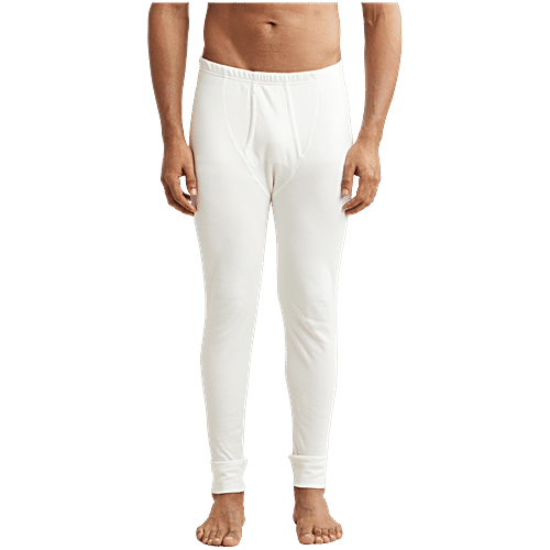 Jockey Men 2420 Super Combed Cotton Rich Thermal Long Johns With StayWarm Technology - Off White, 1 pc (Size - L)