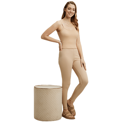 Jockey Women 2520 Super Combed Cotton Rich Thermal Leggings With StayWarm Technology - Skin, 1 pc (Size - L) 