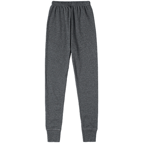 Jockey Juniors KT01 Kid's Super Combed Cotton Rich Thermal Long John With StayWarm Treatment - Charcoal Melange, 1 pc (9-10 Years) 