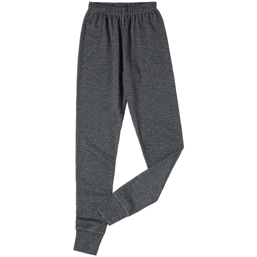 Jockey Juniors KT01 Kid's Super Combed Cotton Rich Thermal Long John With StayWarm Treatment - Charcoal Melange, 1 pc (9-10 Years) 