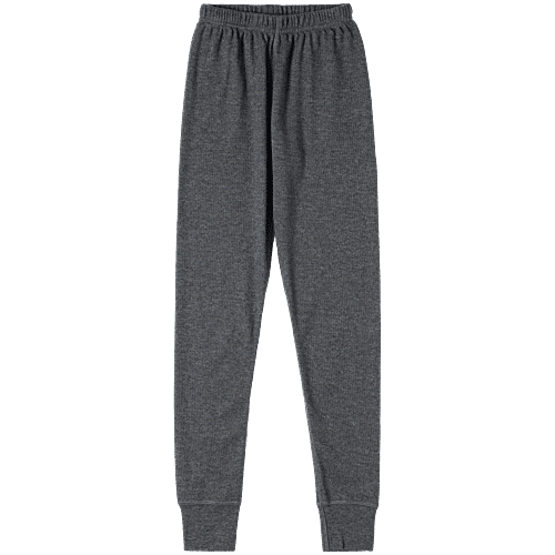 Jockey Juniors KT01 Kid's Super Combed Cotton Rich Thermal Long John With StayWarm Treatment - Charcoal Melange, 1 pc (9-10 Years) 