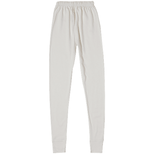 Jockey Juniors KT01 Kid's Super Combed Cotton Rich Thermal Long John With StayWarm Treatment - Off White, 1 pc (9-10 Years) 