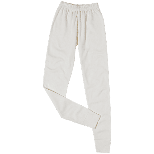 Jockey Juniors KT01 Kid's Super Combed Cotton Rich Thermal Long John With StayWarm Treatment - Off White, 1 pc (9-10 Years) 