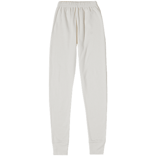 Jockey Juniors KT01 Kid's Super Combed Cotton Rich Thermal Long John With StayWarm Treatment - Off White, 1 pc (9-10 Years) 