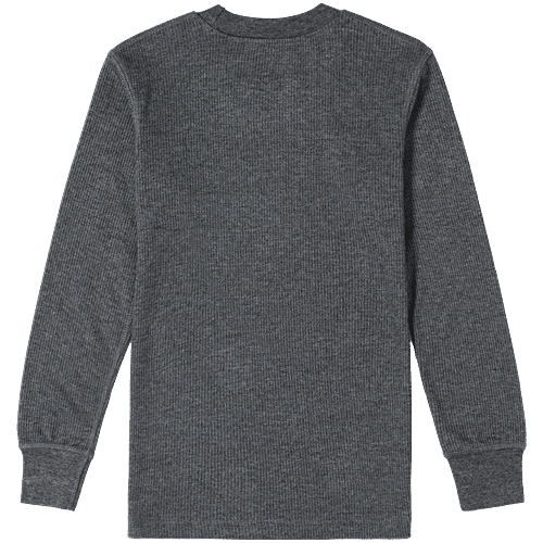Jockey Juniors KT02 Kid's Super Combed Cotton Rich Full Sleeve Thermal Undershirt With StayWarm Treatment - Charcoal Melange, 1 pc (9-10 Years) 