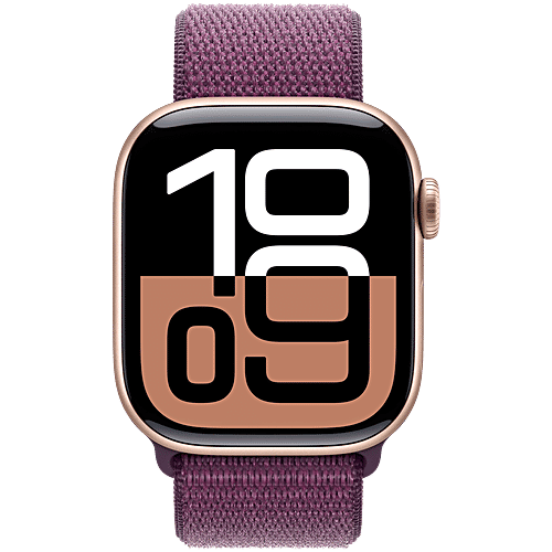 Apple Watch Series 10 GPS with Sport Loop (42mm Retina LTPO3 OLED Display, Rose Gold Aluminium Case), 1 Unit