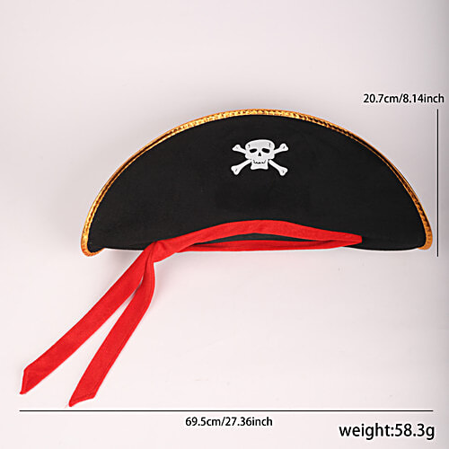DP Pirate Cap Hat For Kids - Funny Party Accessory, 1 pc  