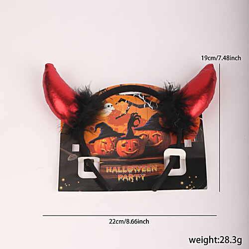 DP Glitter Devil Horns Headband - Halloween Cosplay Accessory For All Ages, 1 pc  