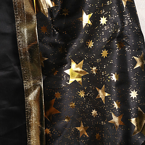 DP Nylon Black Halloween Costume For Adults - Spooky & Stylish Outfit, Cloak & Hat Set, 2 pcs Stylish