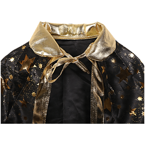 DP Nylon Black Halloween Costume For Adults - Spooky & Stylish Outfit, Cloak & Hat Set, 2 pcs Stylish