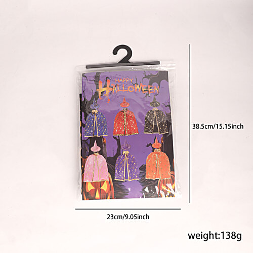 DP Nylon Black Halloween Costume For Adults - Spooky & Stylish Outfit, Cloak & Hat Set, 2 pcs Stylish