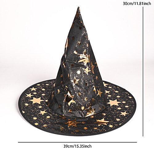 DP Nylon Black Halloween Costume For Adults - Spooky & Stylish Outfit, Cloak & Hat Set, 2 pcs Stylish