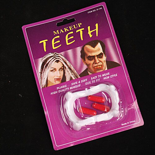 DP Halloween Witch Teeth With Fake Blood Capsule, 1 pc  