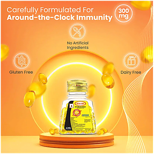 Seacod Cod Liver Oil Softgel Capsules With Natural Omega 3, Natural EPA & DHA Vitamin D & A, 100 pcs For Immune Health, Healthy Heart, Brain, Eyes, Joints & Muscles