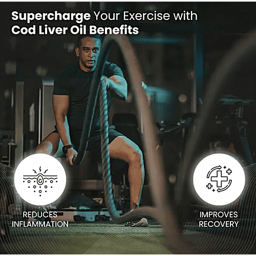 Seacod Cod Liver Oil Softgel Capsules With Natural Omega 3, Natural EPA & DHA Vitamin D & A, 100 pcs For Immune Health, Healthy Heart, Brain, Eyes, Joints & Muscles