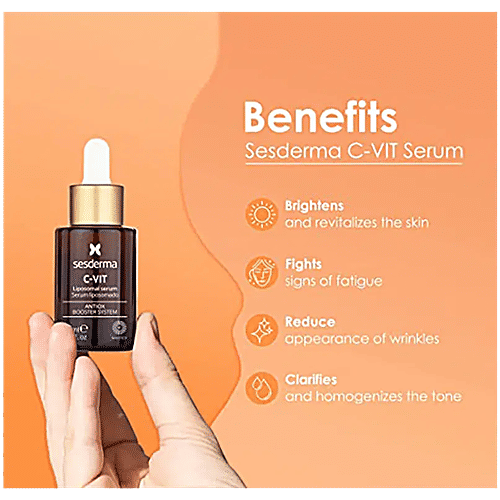 Sesderma C-Vit Facial Liposomal Serum With AntiOx Booster System, 30 ml Skin Brightening Face Care Product