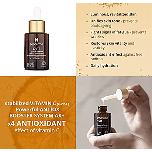 Sesderma C-Vit Facial Liposomal Serum With AntiOx Booster System, 30 ml Skin Brightening Face Care Product