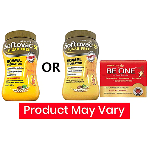 Softovac SF Bowel Regulator Powder - For Constipation, Digestion & Liver Care, Stomach Care, Sugar-free, 250 g  