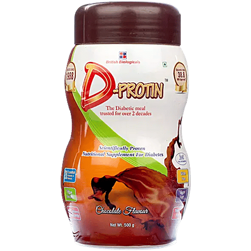 D-Protin Nutritional Supplement For Diabetics - Chocolate Powder, 500 g