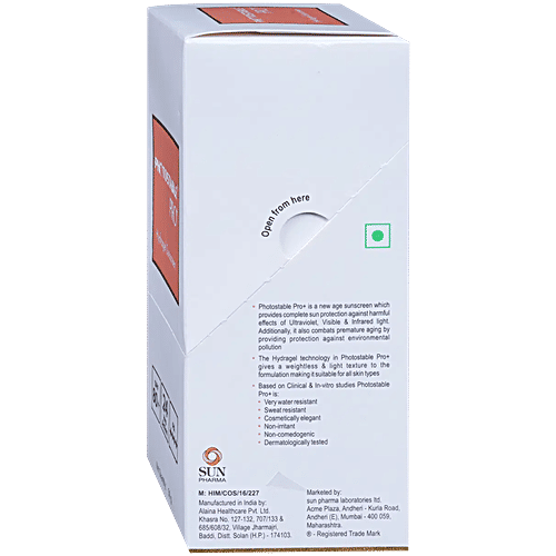 Photostable Pro+ Hydragel Sunscreen SPF 80+, 50 g