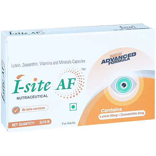 I-Site AF Capsule With Lutein, Zeaxanthin, Vitamins & Minerals, 10 pcs  