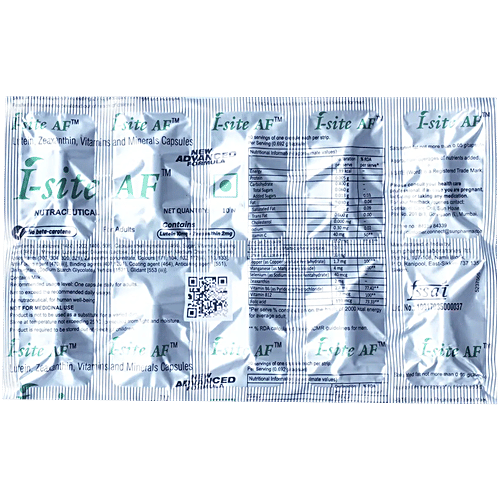 I-Site AF Capsule With Lutein, Zeaxanthin, Vitamins & Minerals, 10 pcs  
