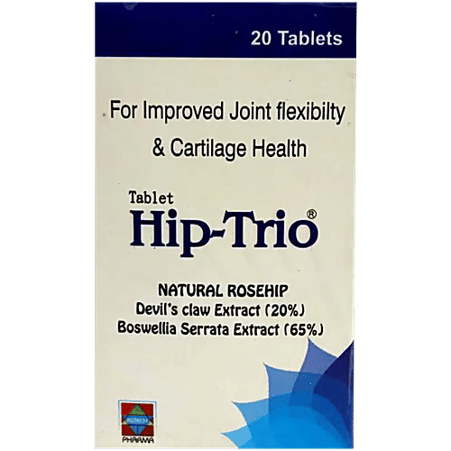 Hip-Trio Tablet With Rosehip Extract For Joint Health, 20 pcs