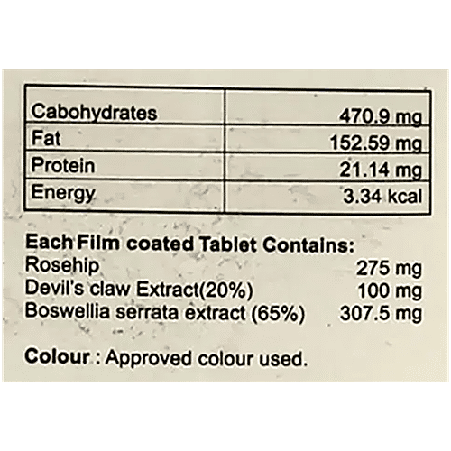 Hip-Trio Tablet With Rosehip Extract For Joint Health, 20 pcs