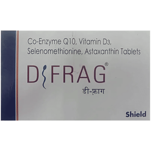 Dfrag Tablet With Coenzyme Q10, Vitamin D3, Selenomethionine & Astaxanthin, Mineral Boost, For Improved Energy, 10 pcs