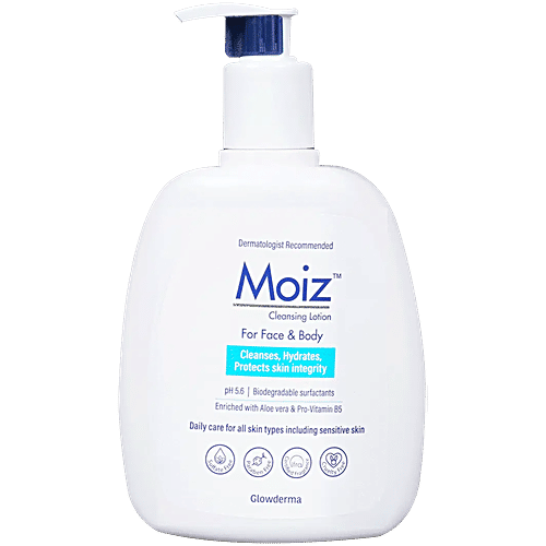 Moiz Cleansing Face & Body Lotion - Paraben & Sulphate Free, 400 ml