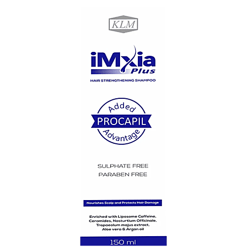 Imxia Plus Hair Strengthening Shampoo - Nourishes Scalp & Protects From Hair Damage, Sulphate & Paraben-Free, 150 ml