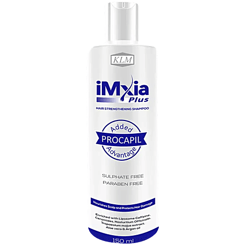 Imxia Plus Hair Strengthening Shampoo - Nourishes Scalp & Protects From Hair Damage, Sulphate & Paraben-Free, 150 ml