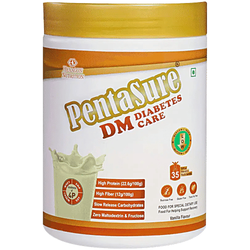 Pentasure DM Diabetes Care Nutrition Drink With 4P Protein - Vanilla, 400 g  Helps to Manage Blood Sugar
