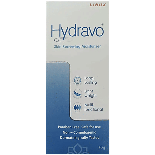 Hydravo Skin Renewing Lightweight Moisturizer - Paraben Free, 50 g  