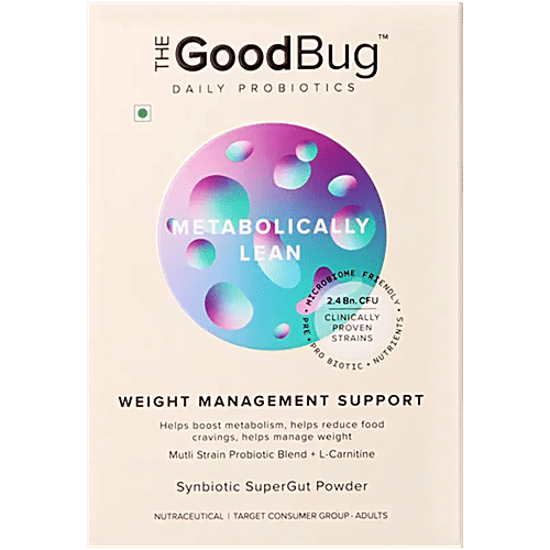 The Good Bug Metabolically Lean Daily Probiotics Powder - For Weight Management & Gut Health, 30 g (15 pcs x 2 g each) 