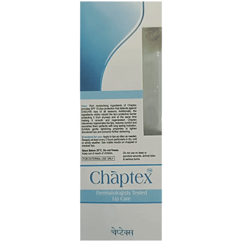 Chaptex SPF 15 Lip Care Lip Balm - Paraben-Free, 10 g  