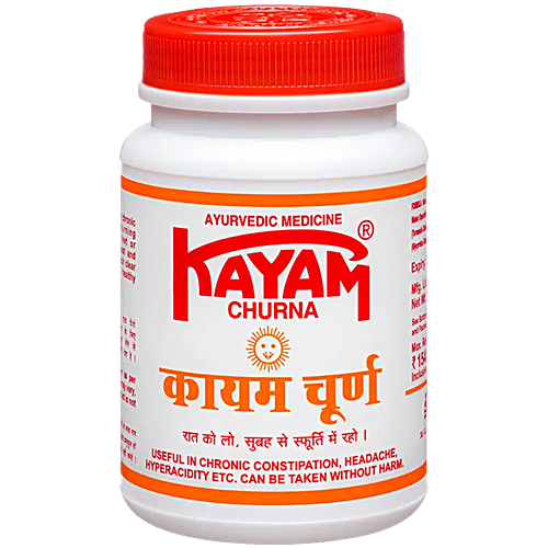 Kayam Churna - Eases Constipation, Headache & Hyperacidity, 200 g