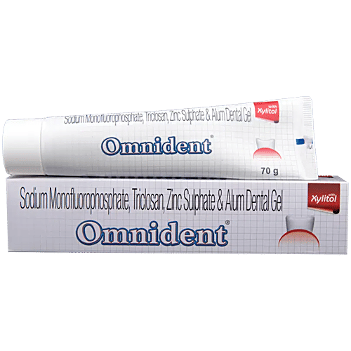Omnident Dental Gel With Xylitol - For Gum & Teeth Health, 70 g
