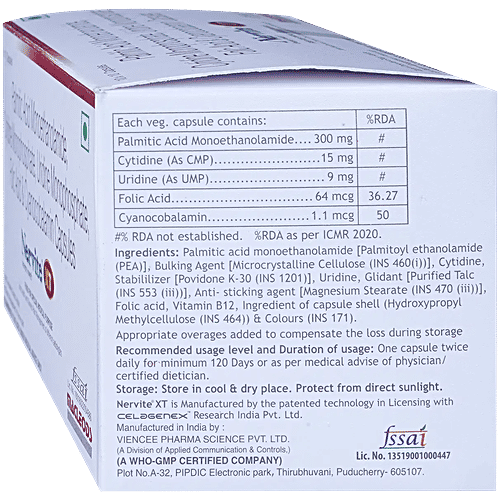 Nervite XT Capsule, 10 pcs  