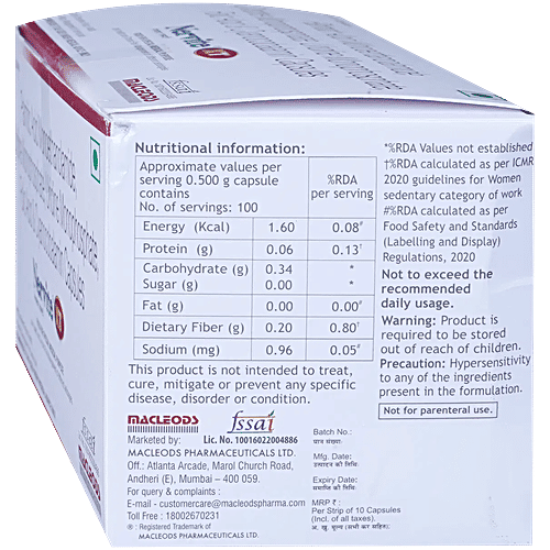 Nervite XT Capsule, 10 pcs  