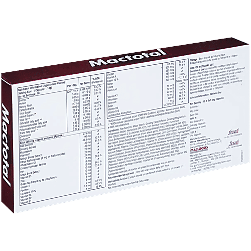 Mactotal Capsule, 10 pcs