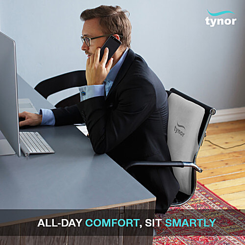 Tynor Back Rest Full - Grey, Universal Size, 1 pc  