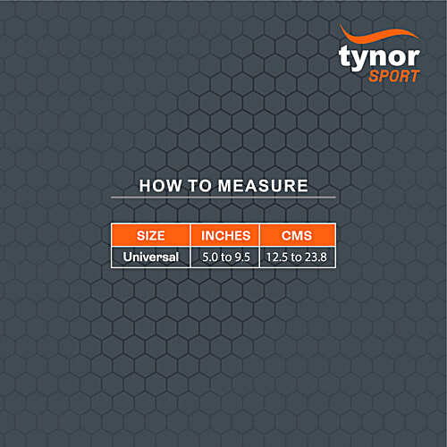 Tynor Wrist Wrap With Thumb Loop - Black & Orange, Universal, 2 pcs  