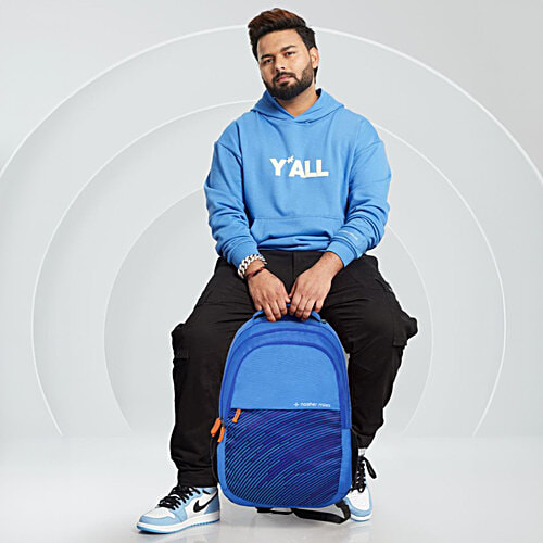 Nasher Miles Wave Backpack - For Men & Women, 3 Compartments, Navy Blue, Medium, 45 L  Casual/College Bag