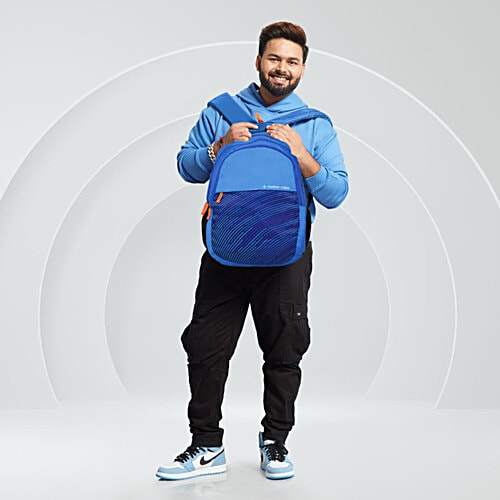 Nasher Miles Wave Backpack - For Men & Women, 3 Compartments, Navy Blue, Medium, 45 L  Casual/College Bag